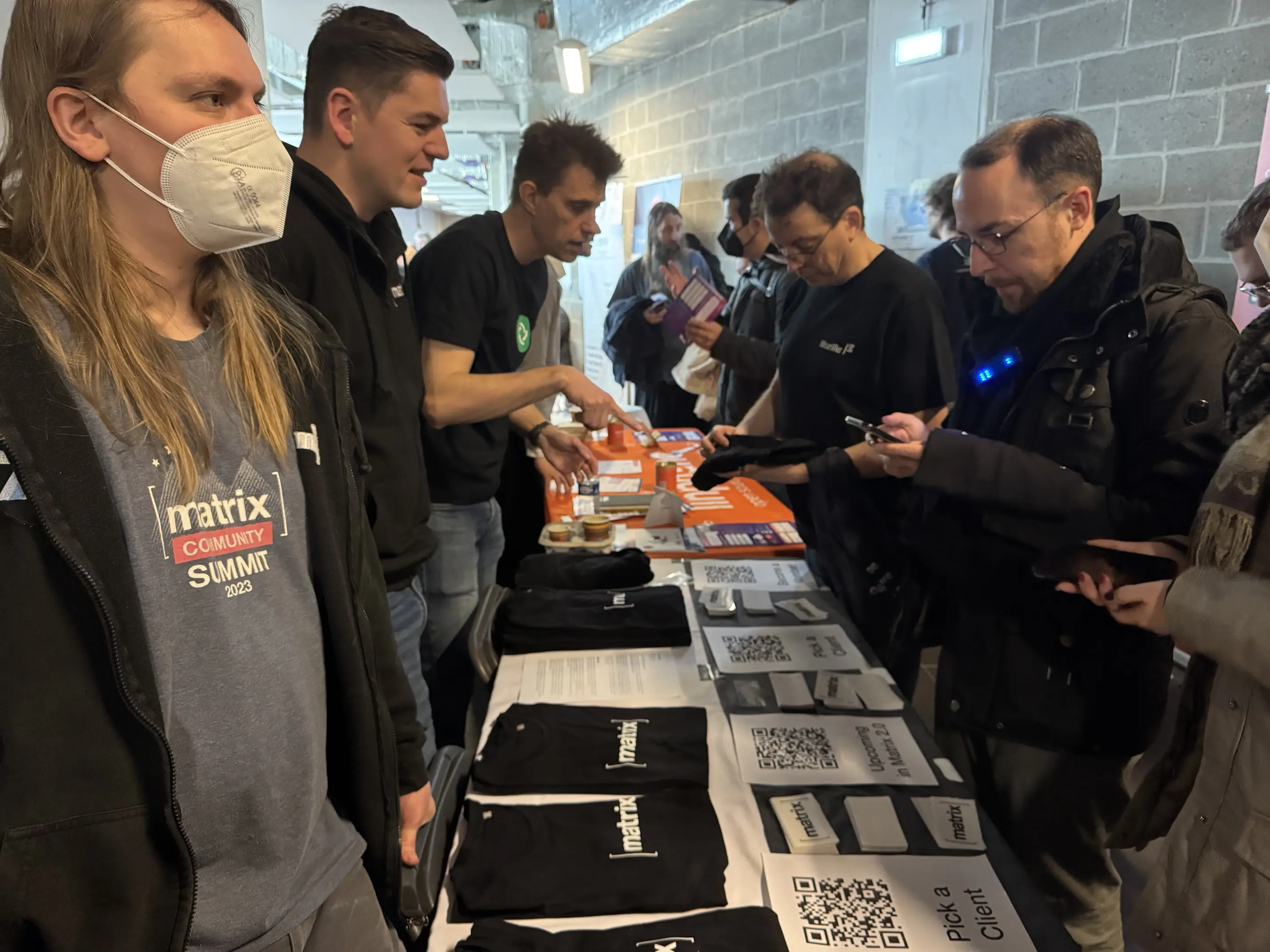 The Matrix.org Booth at Fosdem 2025